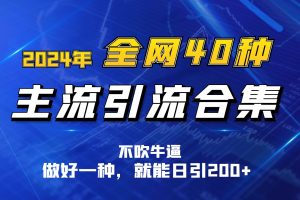 2024年全网40种暴力引流合计，做好一样就能日引100+