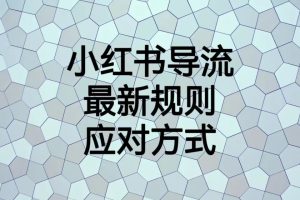 小红书导流最新规则应对方式,新规以后目前还可用的引流方式解读