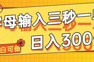 （14499期）字母输入，5秒一单，单日收益轻松300+