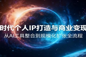 AI时代个人IP打造与商业变现课,从AI工具整合到规模化扩张全流程