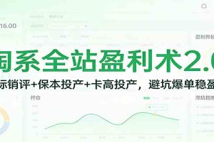 淘系全站盈利术2.0:打标销评+保本投产+卡高投产,避坑爆单稳盈利