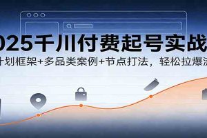2025千川付费起号实战课：新计划框架+多品类案例+节点打法，轻松拉爆流量
