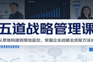 五道战略管理课：从思维构建到落地监控，掌握企业战略全流程方法论