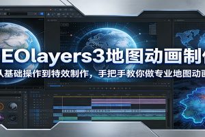 GEOlayers3地图动画制作：从基础操作到特效制作，手把手教你做专业地图动画