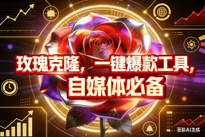 (17792期)玫瑰克隆,ai鲁大魔的工具,自媒体必备神器,一键爆款,详细教程。