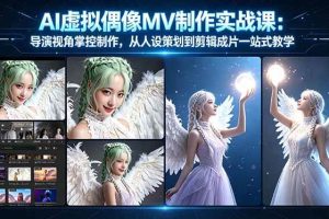 （17962期）AI虚拟偶像MV制作实战教学：导演视角掌控制作，从人设策划到剪辑成片一站式教学