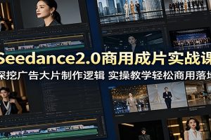 Seedance2.0商用成片实战课:深挖广告大片制作逻辑,实操教学轻松商用落地