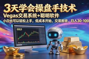 (18613期)三天学会操盘手技术,vegas技术+聪明软件,小白也可以轻松上手,日入1000+