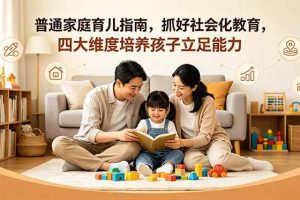 (18755期)付费文章:普通家庭育儿指南,抓好社会化教育,四大维度培养孩子立足能力