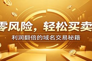 零风险域名交易实战秘籍:新手安全买卖教学,选品定价谈判实现收益翻倍