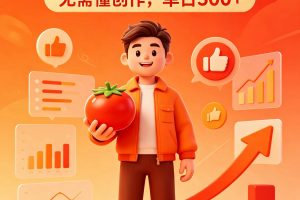 番茄小说达人全自动变现,普通人轻松日入500+
