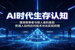 AI时代生存认知:理清做事者与做人者的差距,普通人如何应对技术冲击实现突围