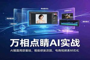 万相点睛AI实战：AI画面局部重绘，瑕疵修复改图，电商视频素材优化