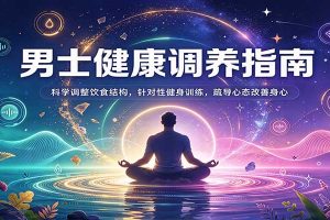 男士健康调养指南:科学调整饮食结构,针对性健身训练,疏导心态改善身心